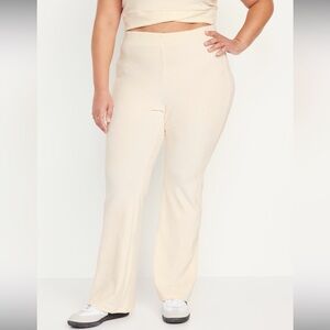 High-Waisted Velvet Flare Pants